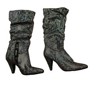 Impo International Womens 8.5M Taylin Sparkle Stretch Boot with Memory Foam